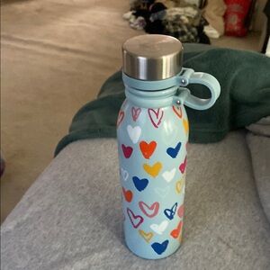 Colorful Heart Pattern Water Bottle